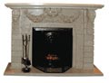 marble fireplace