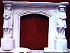 faux fireplace mantel