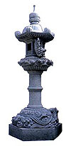 marble stone lamp