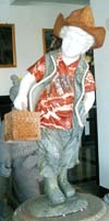 child garden statue