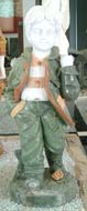 garden statue boy 12